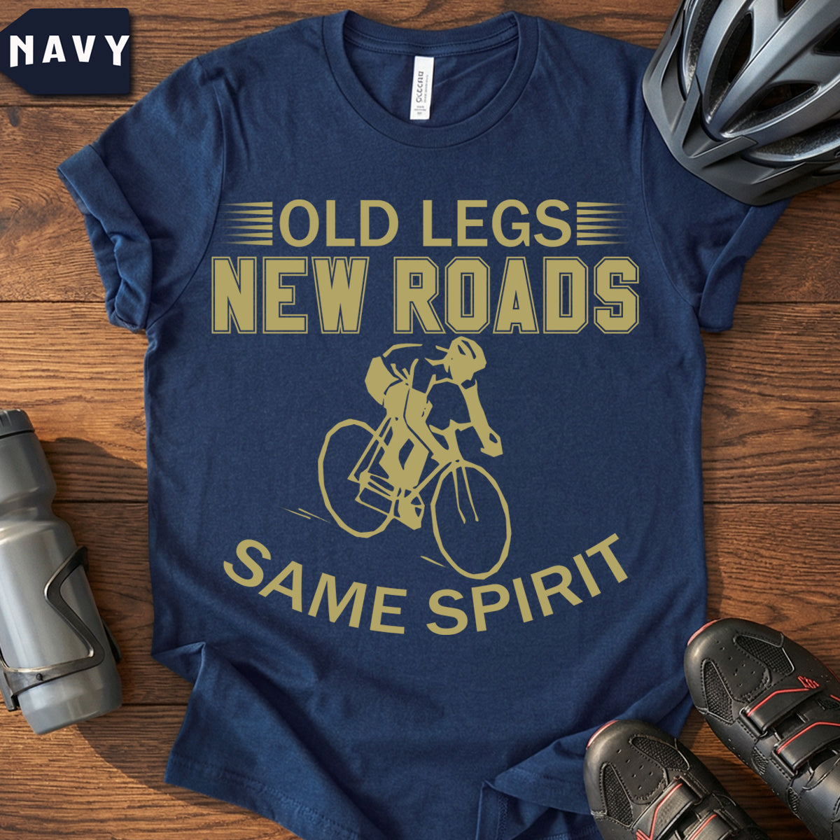 Old Man Strength T-Shirt | Funny Veteran Cyclist Gift