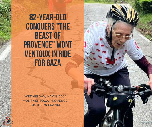 An 82-Year-Old's Inspiration: Cyclist Anne Jones Conquers Mont Ventoux for Gaza