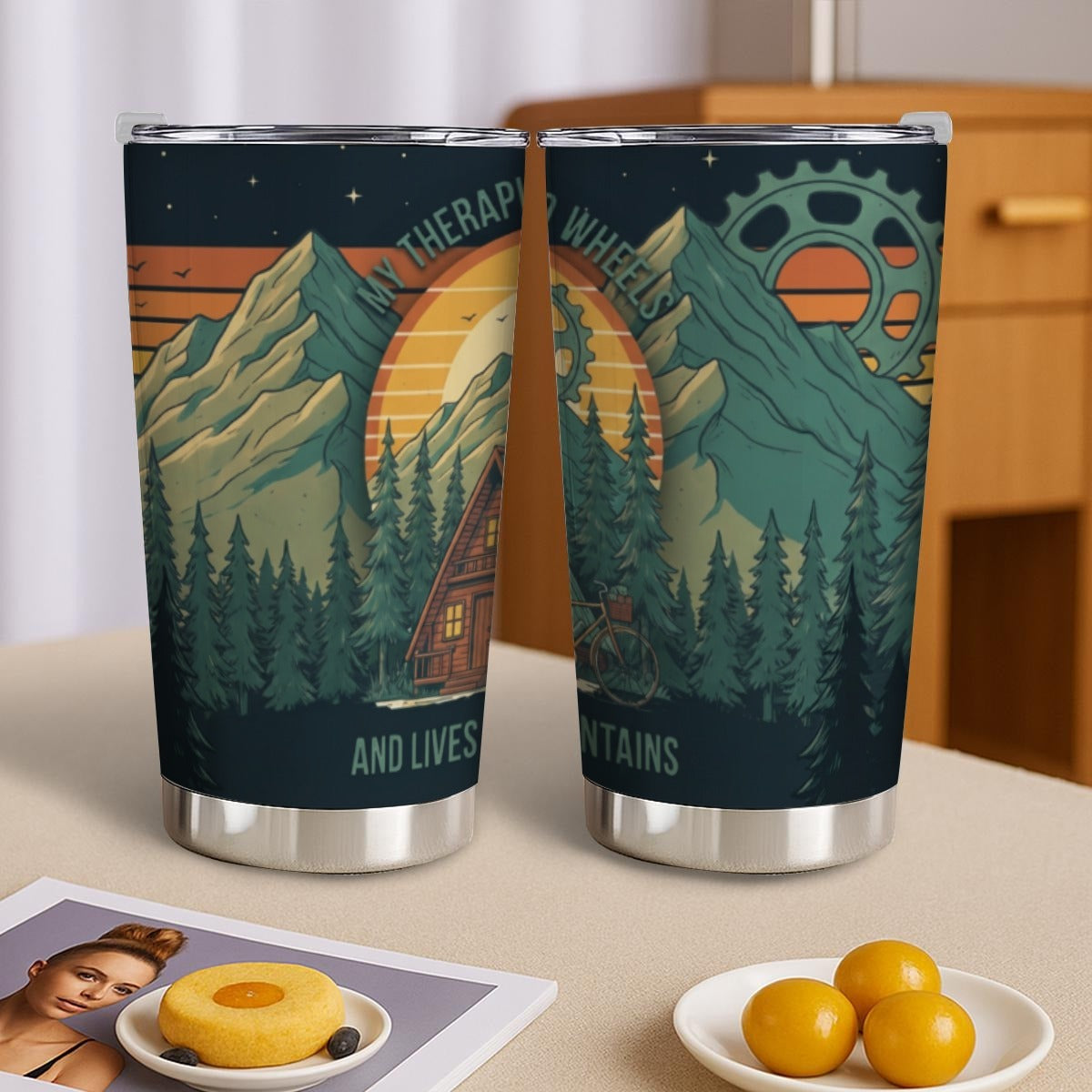 Therapy Wheels Tapered Tumbler