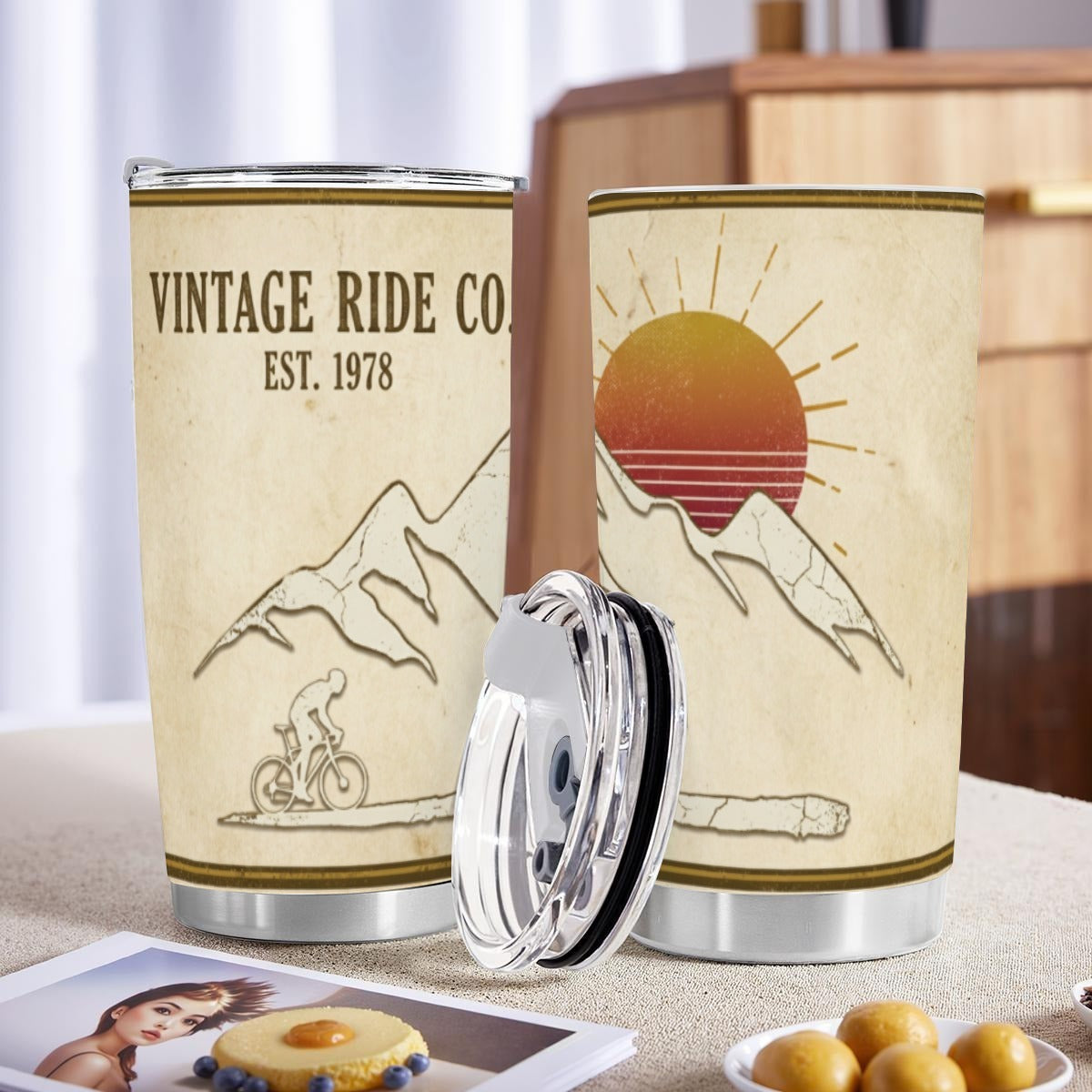 Vintage Ride Tapered Tumbler
