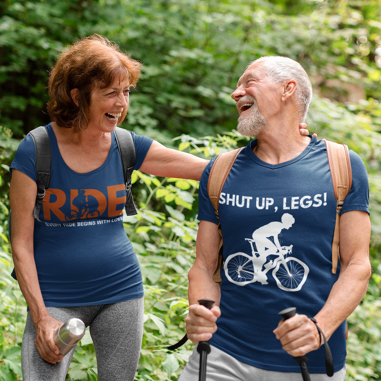 "Shut Up Legs" T-Shirt | Motivational Cycling Mantra Tee