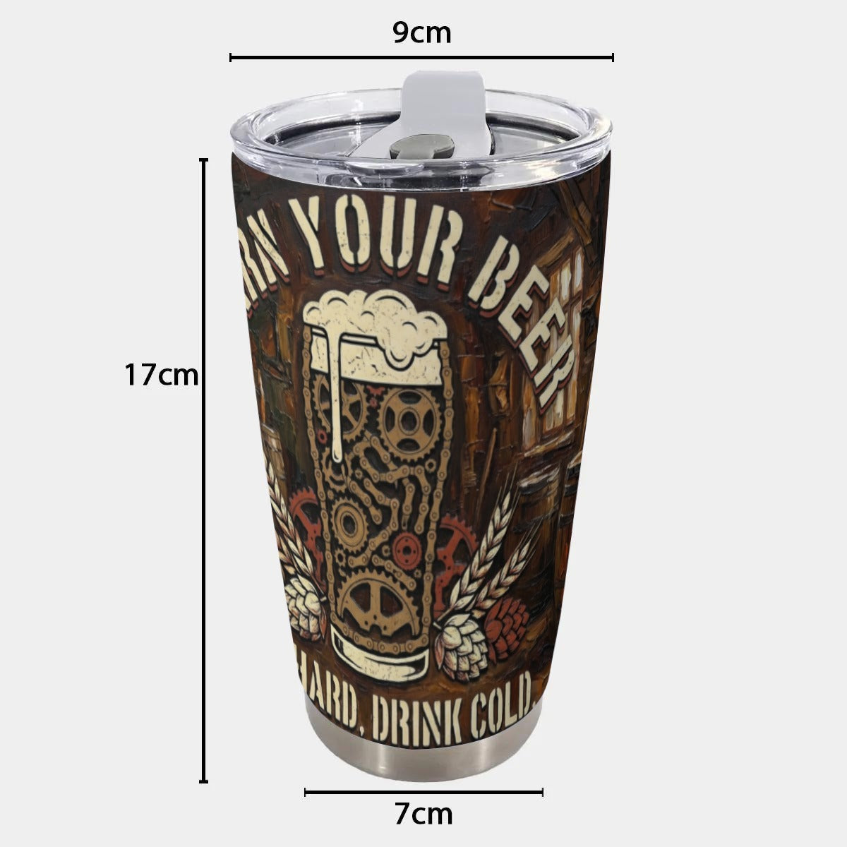 Earn Beer Tapered Tumbler