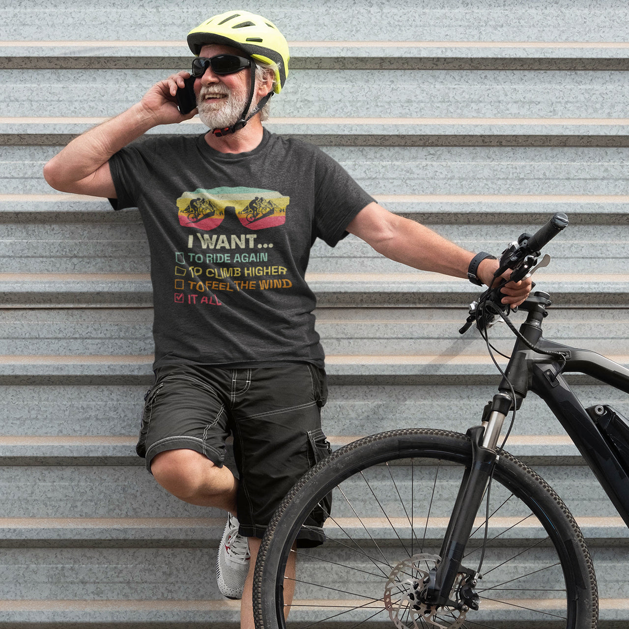 Funny Cycling Wishlist T-Shirt | "I Want It All" Biker Tee