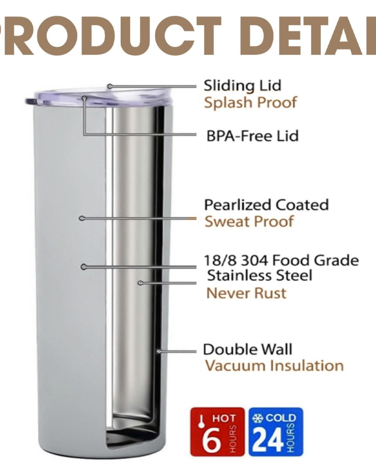 Ride Therapy Skinny Tumbler