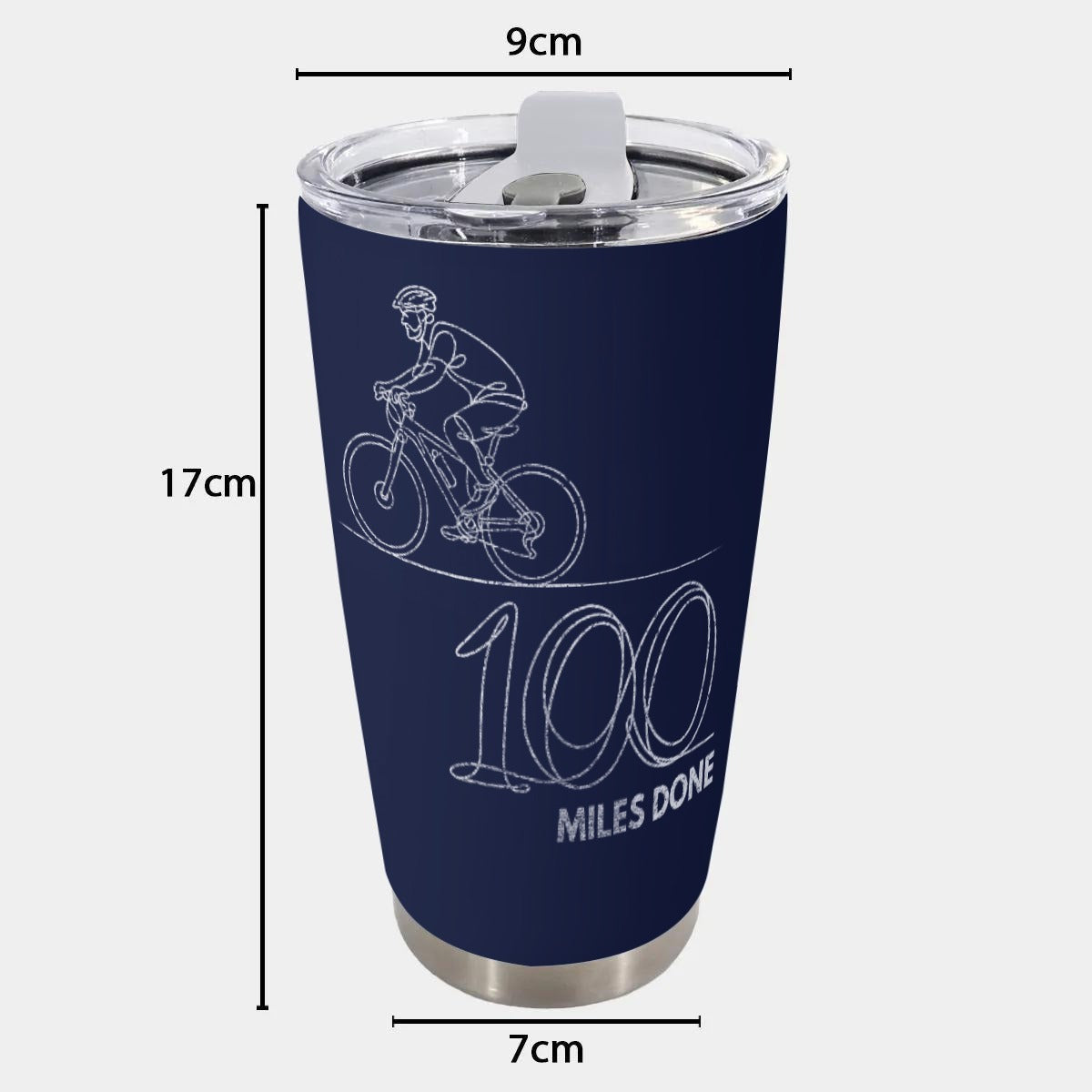 100 Miles Tapered Tumbler