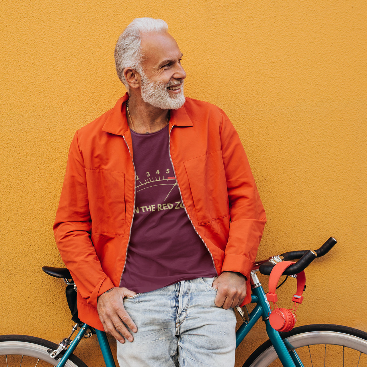 "In The Red Zone" T-Shirt | Funny Max Heart Rate Cycling Tee