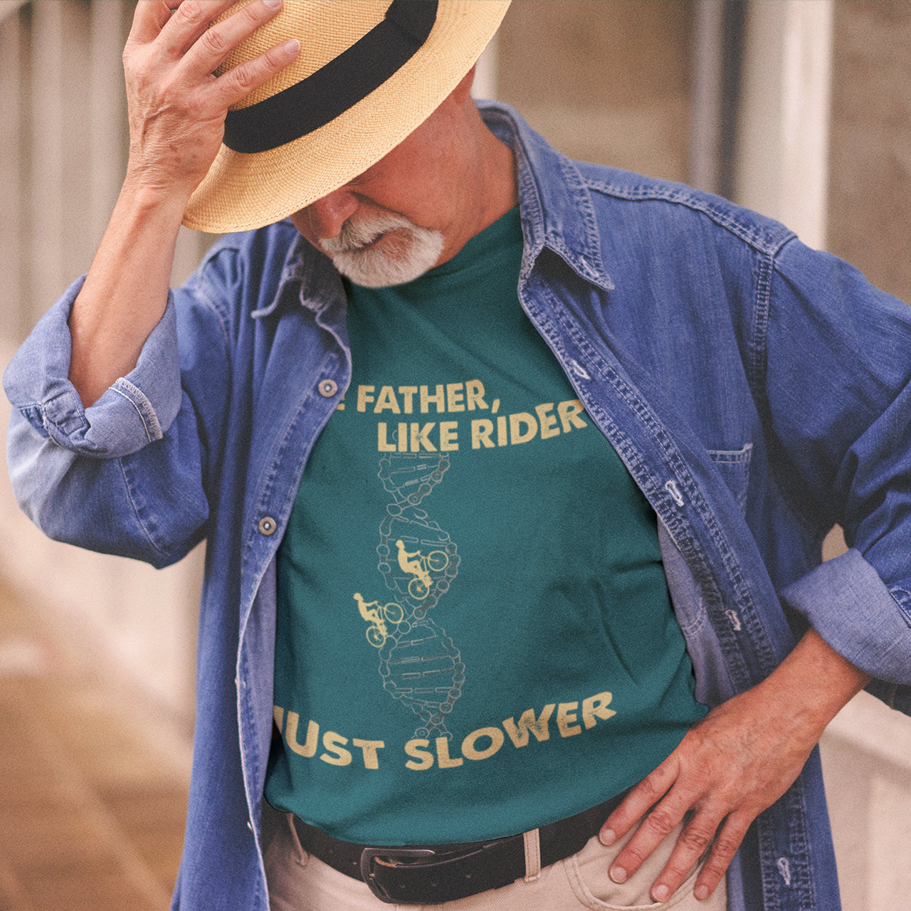 Father and Son Cycling T-Shirt – Like Father, Like Rider