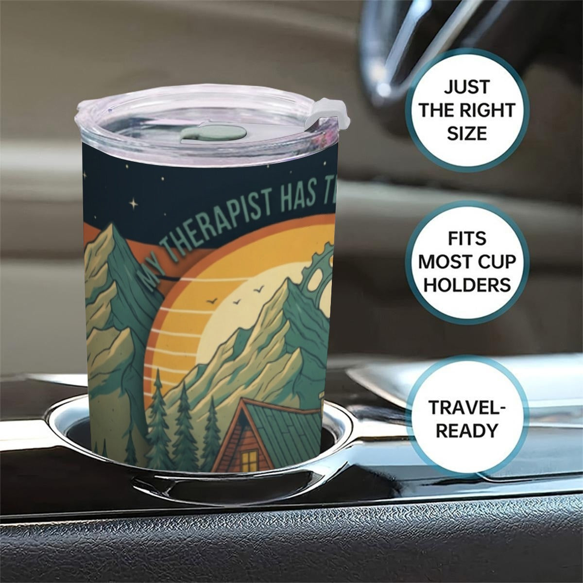 Therapy Wheels Tapered Tumbler