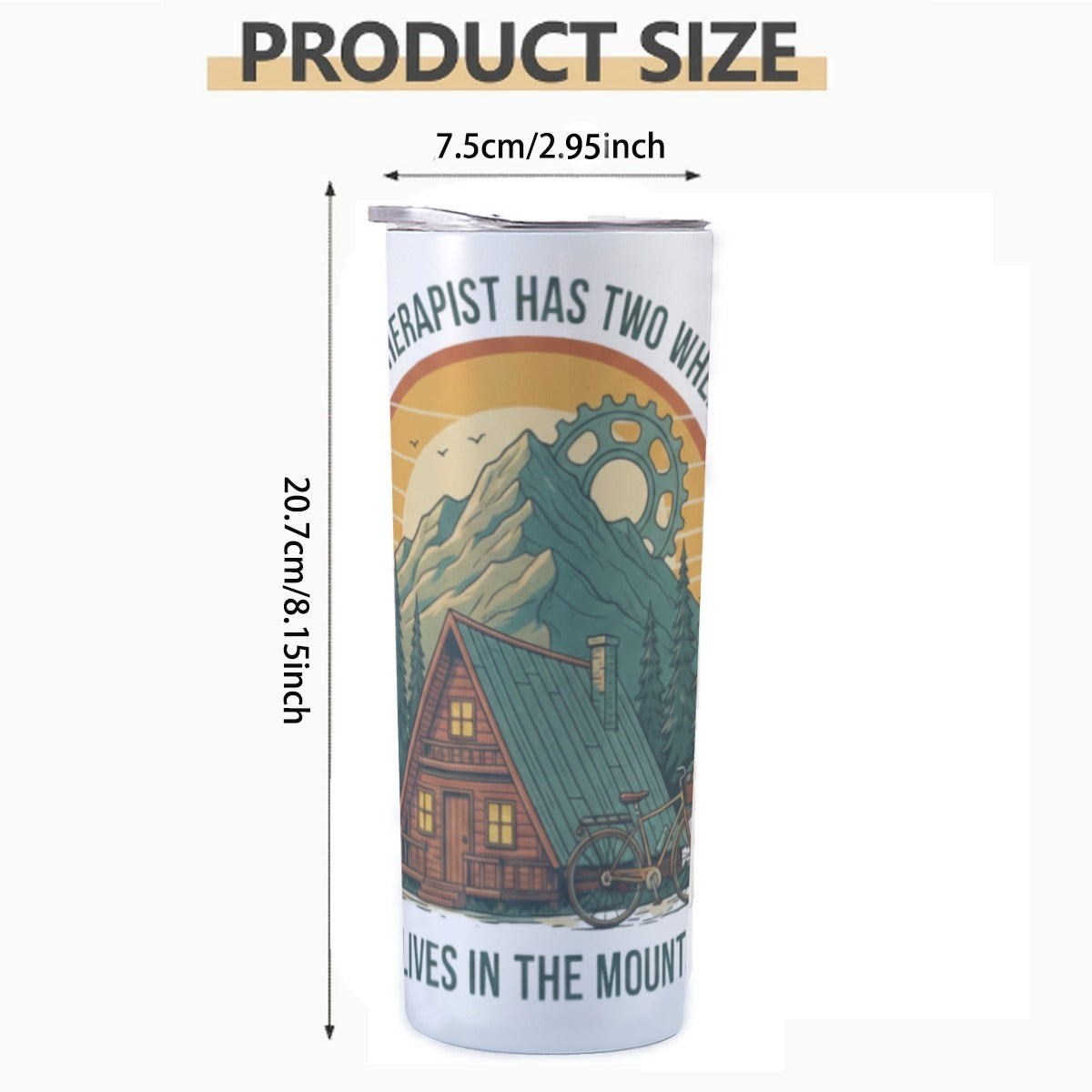 Ride Therapy Skinny Tumbler