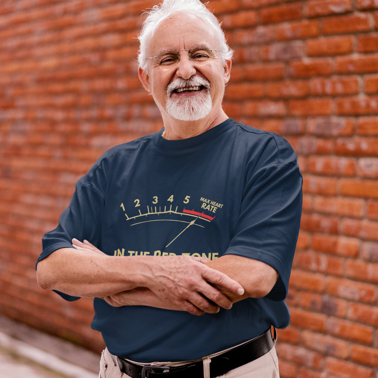 "In The Red Zone" T-Shirt | Funny Max Heart Rate Cycling Tee
