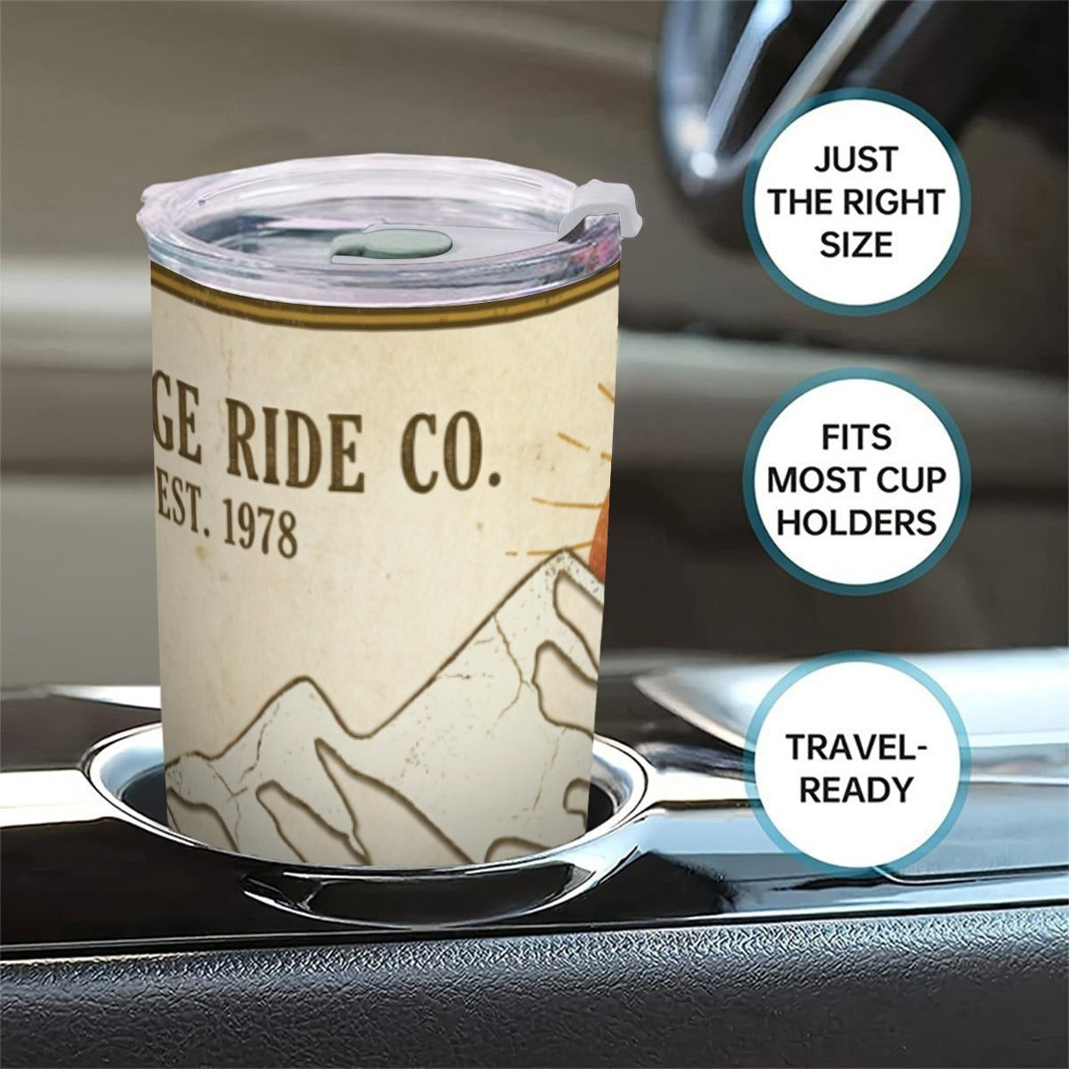Vintage Ride Tapered Tumbler