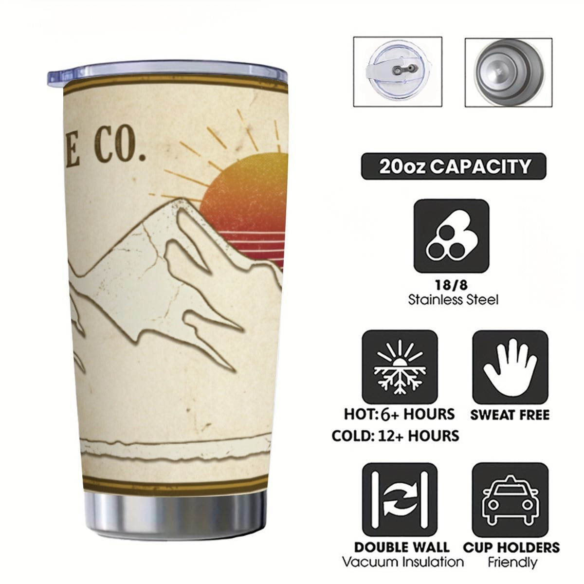 Vintage Ride Tapered Tumbler