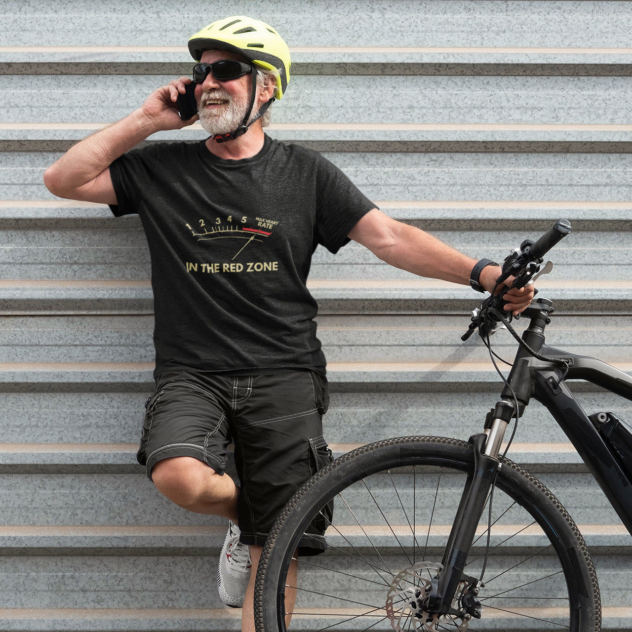 "In The Red Zone" T-Shirt | Funny Max Heart Rate Cycling Tee