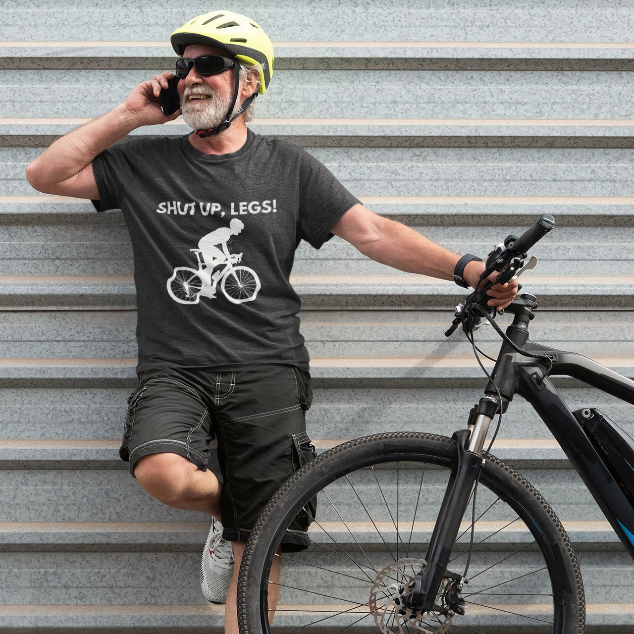 "Shut Up Legs" T-Shirt | Motivational Cycling Mantra Tee