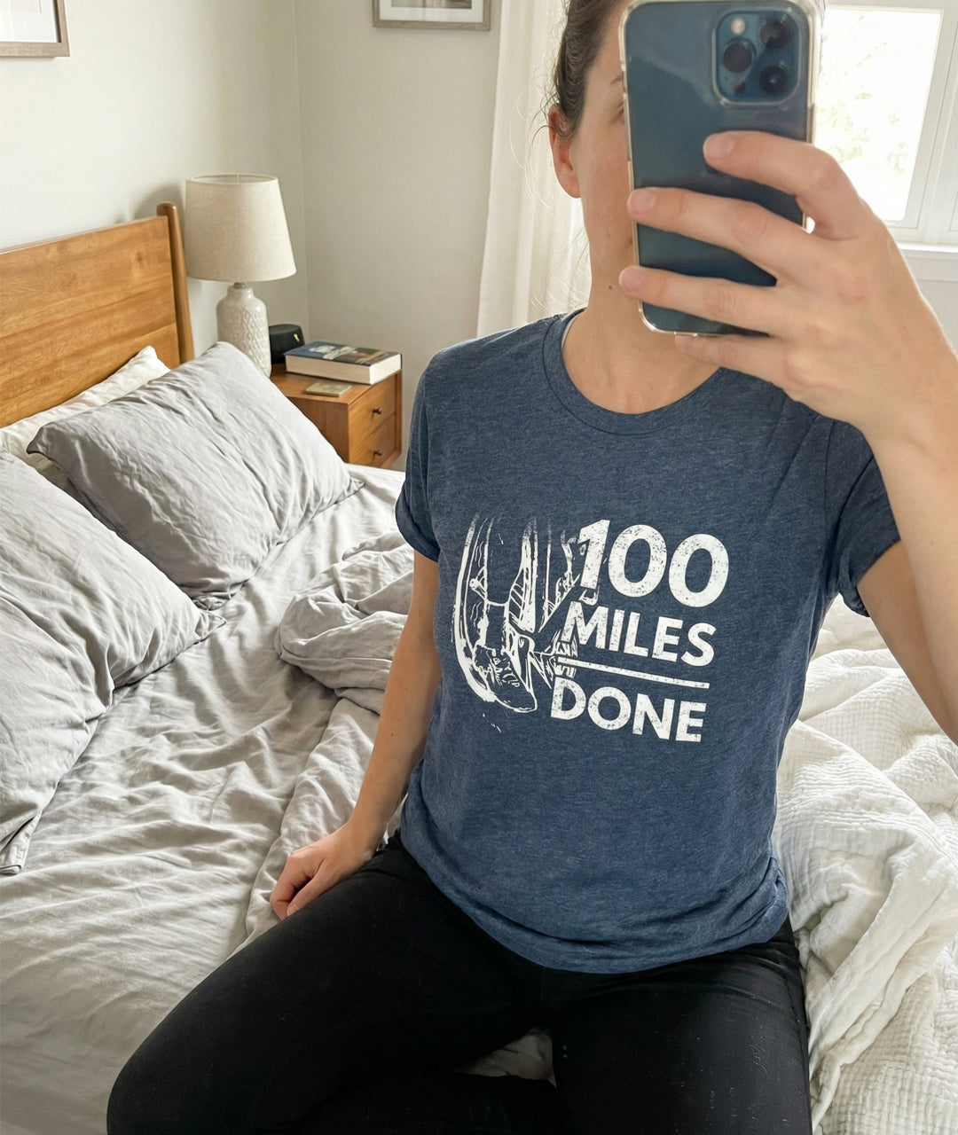 "100 Miles Done" T-Shirt | Century Ride Finisher Gift