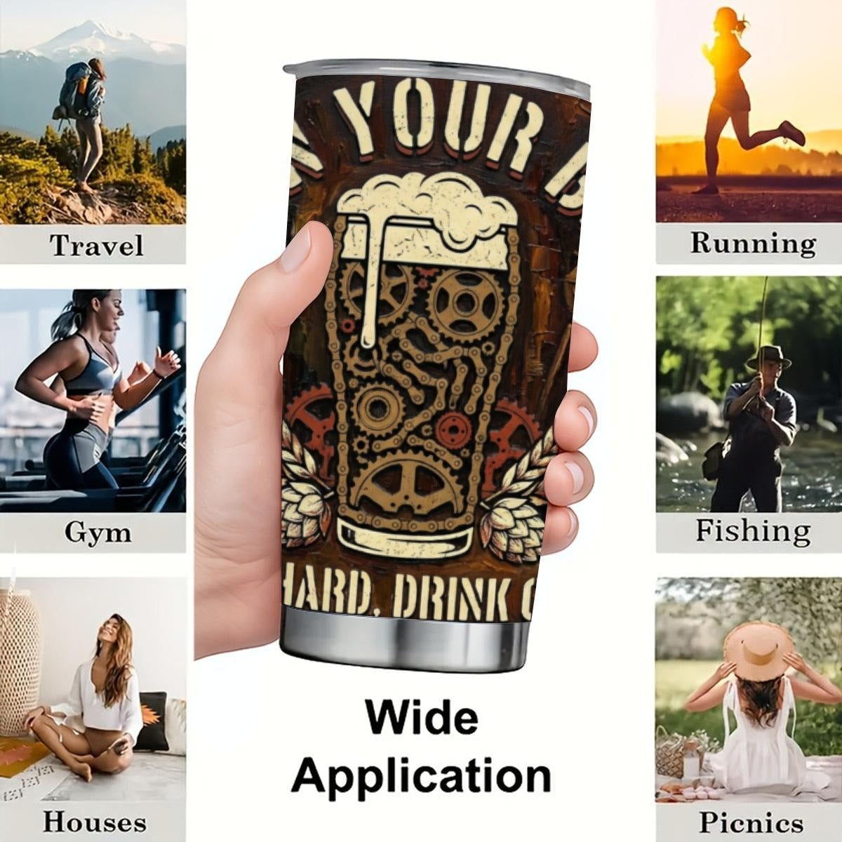 Earn Beer Tapered Tumbler