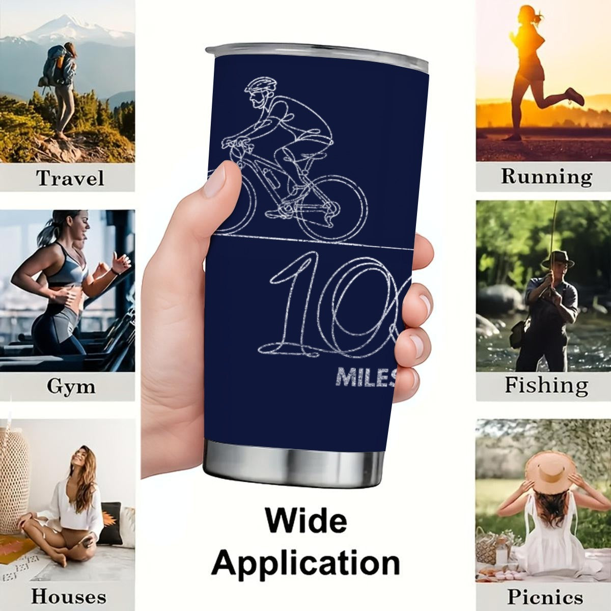 100 Miles Tapered Tumbler