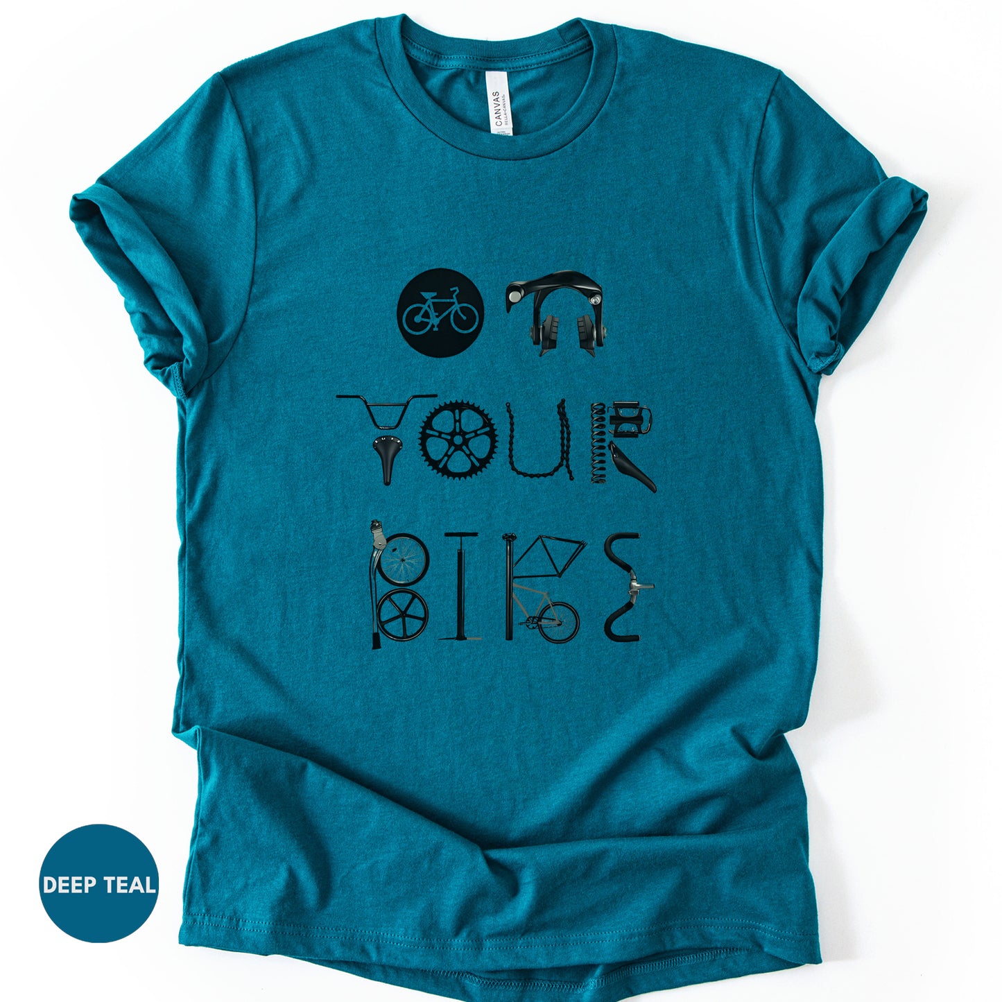 Minimalist Cycling T-Shirt – Get On Your Bike and Ride