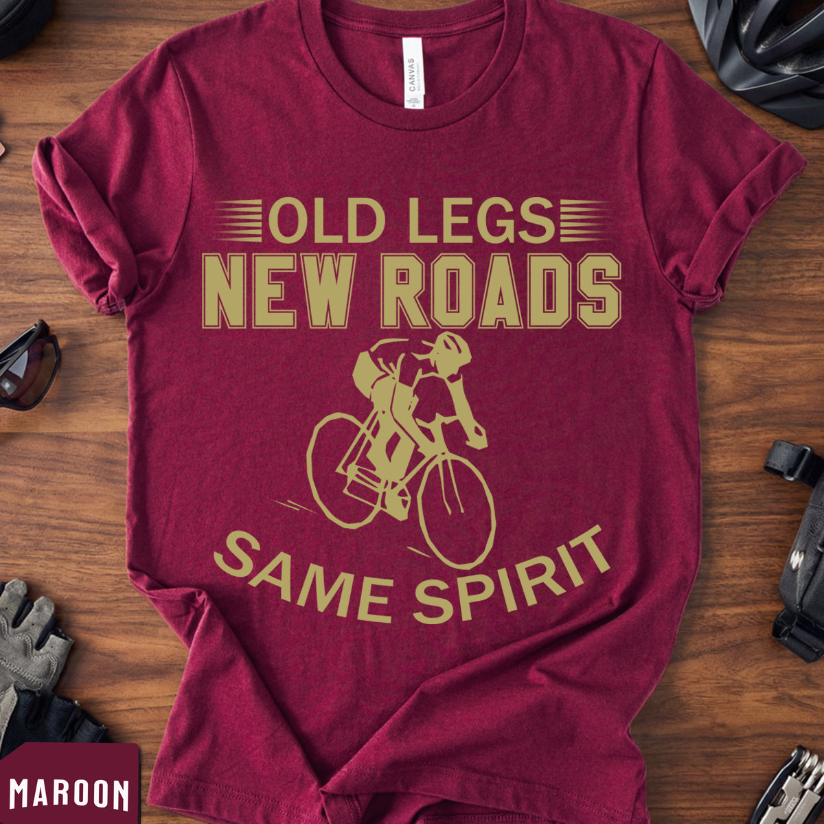 Old Man Strength T-Shirt | Funny Veteran Cyclist Gift