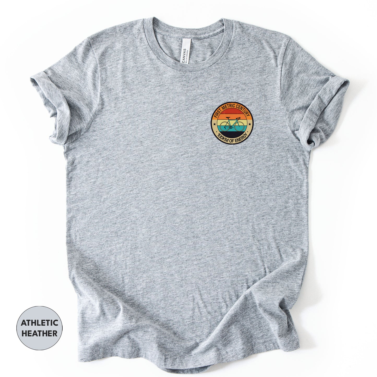 First Metric Century T-Shirt | 100km Cycling Achievement Gift