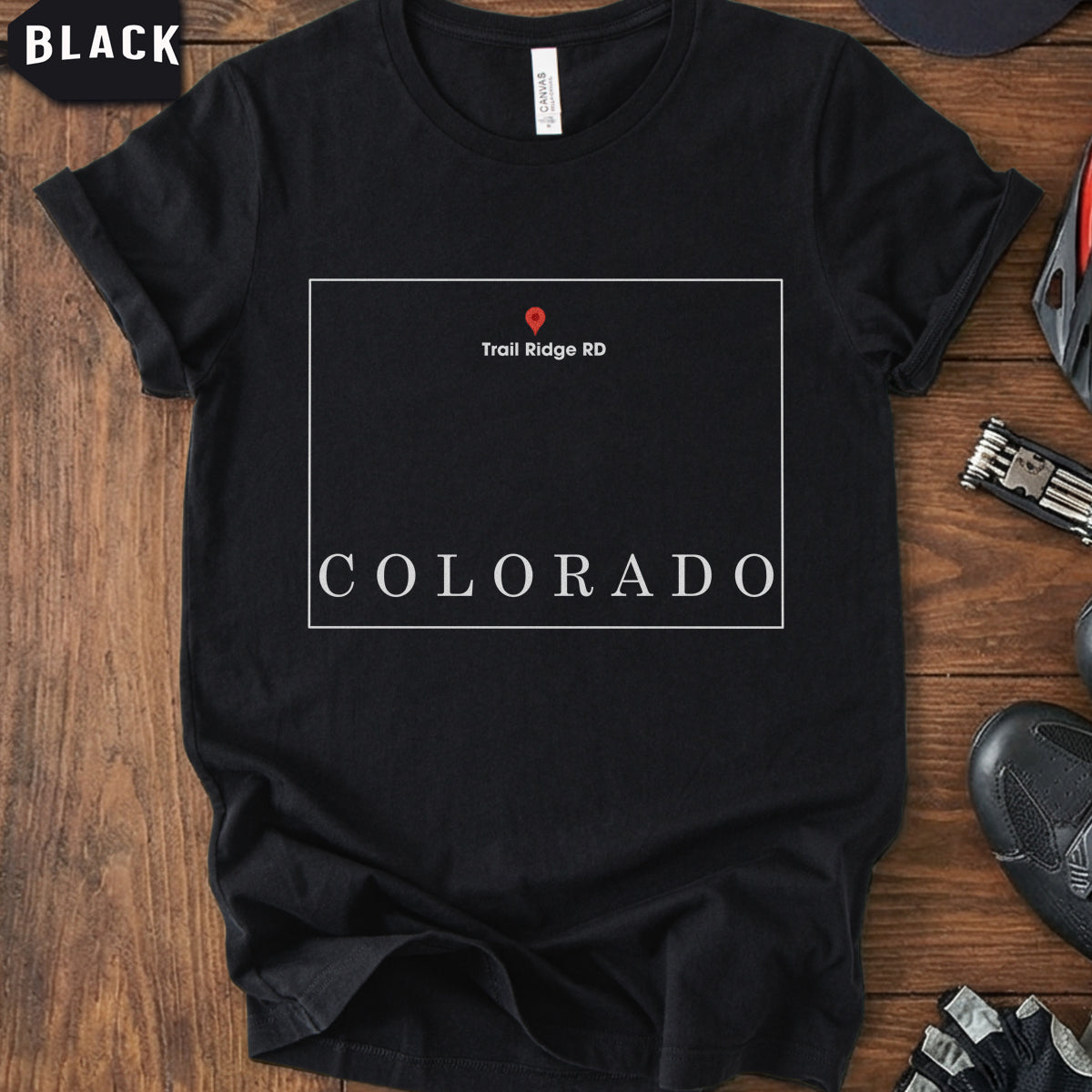 Colorado Cycling T-Shirt – Trail Ridge Road Ride.