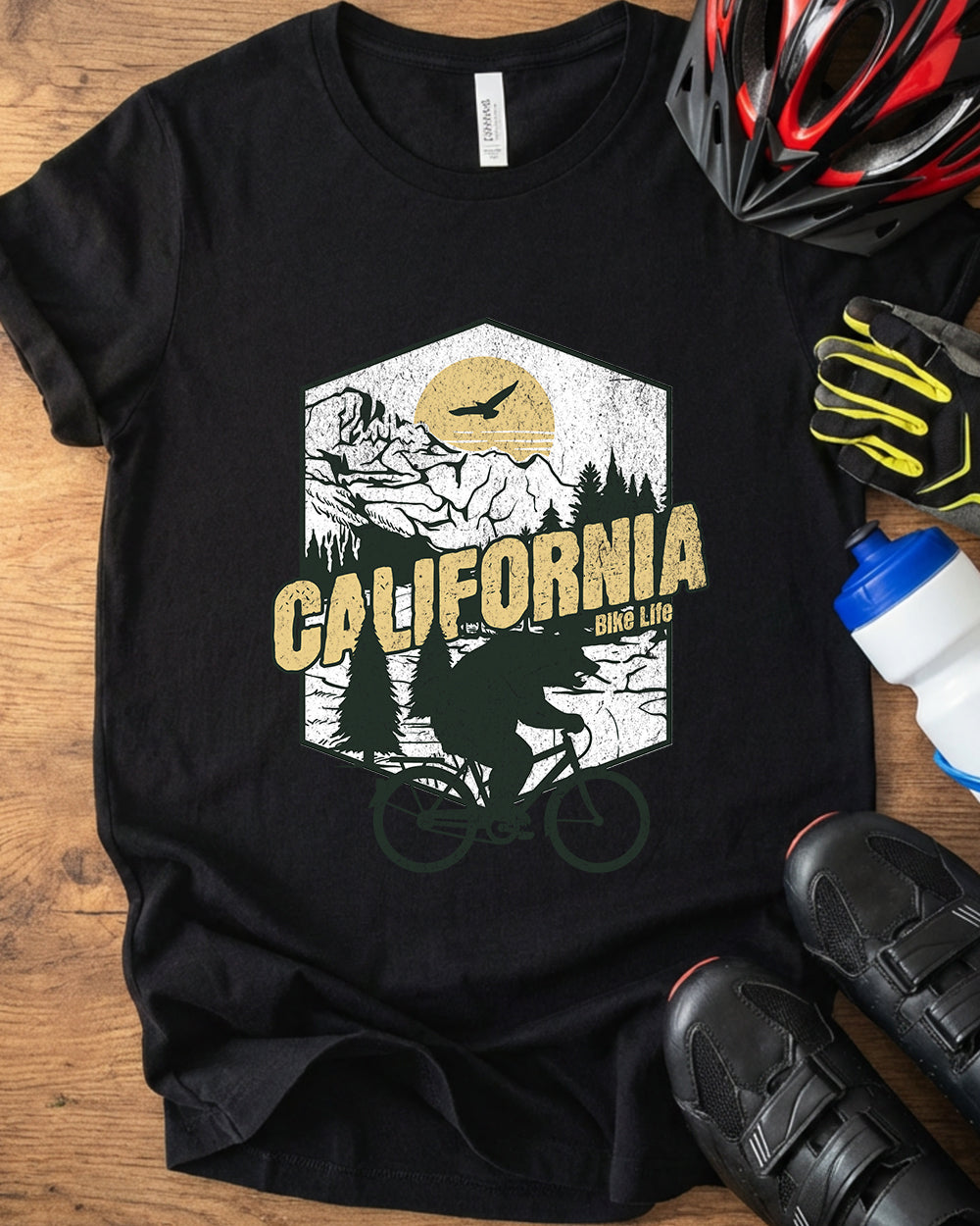 California Bear Cycling T-Shirt