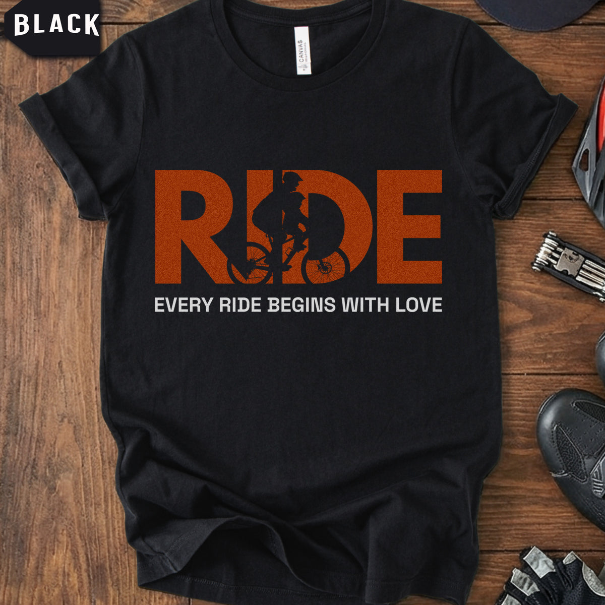 Mom & Kid Cycling T-Shirt – RIDE / Every Ride Begins With Love
