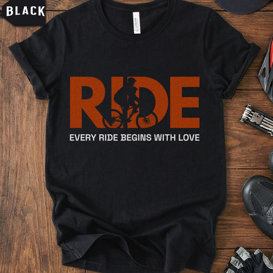 Mom & Kid Cycling T-Shirt – RIDE / Every Ride Begins With Love