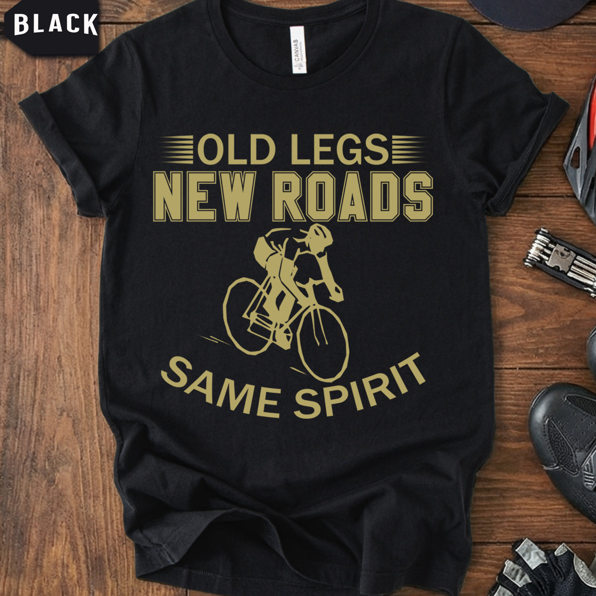 Old Man Strength T-Shirt | Funny Veteran Cyclist Gift