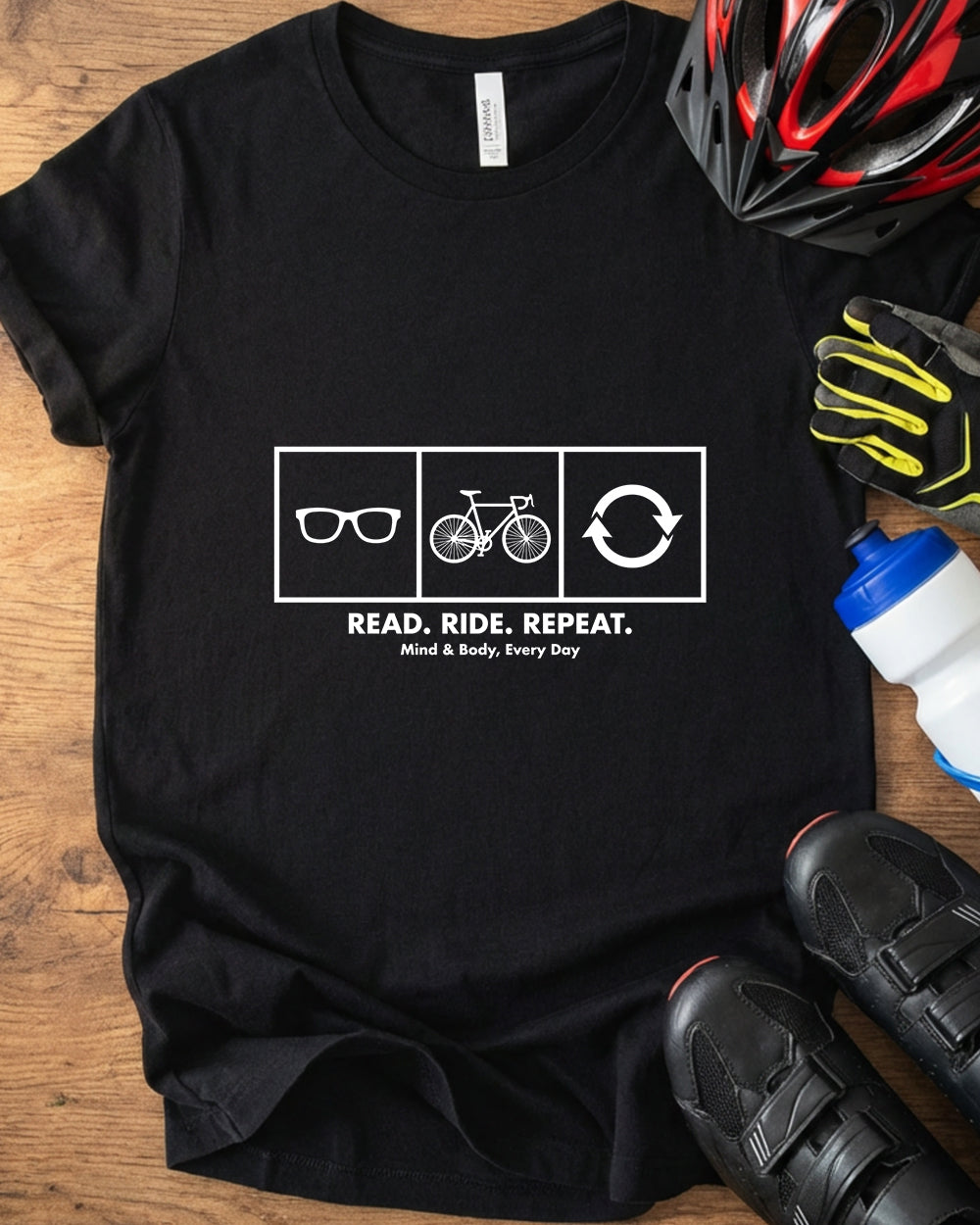 Read. Ride. Repeat.T-Shirt