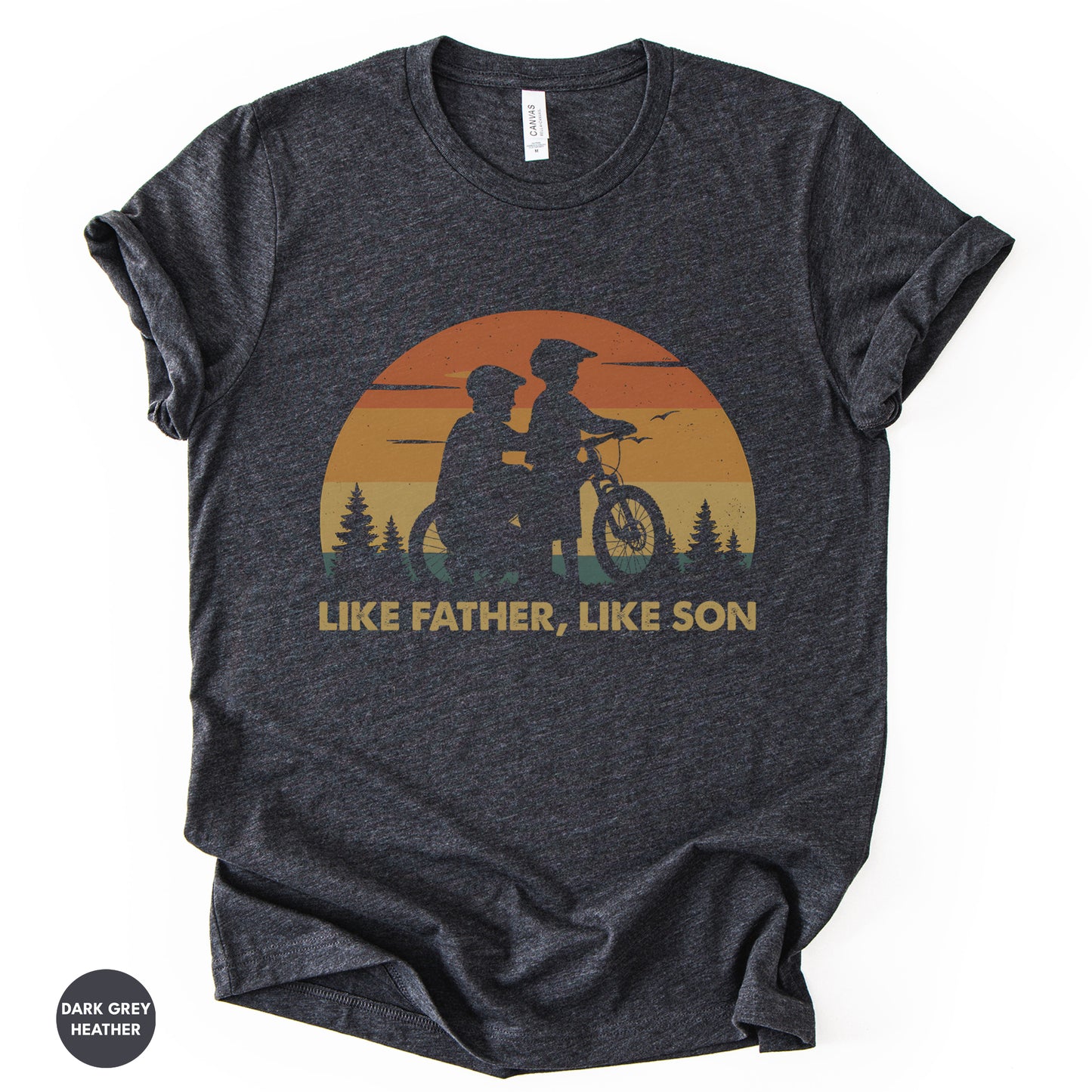 Dad & Son Cycling Tee – “Like Father, Like Son” Family Bike Shirt