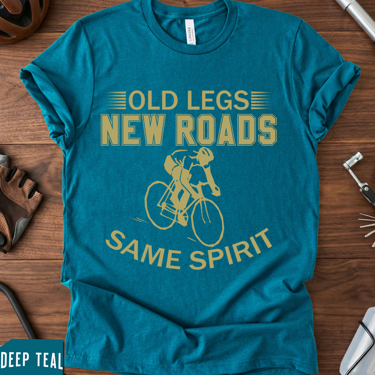 Old Man Strength T-Shirt | Funny Veteran Cyclist Gift