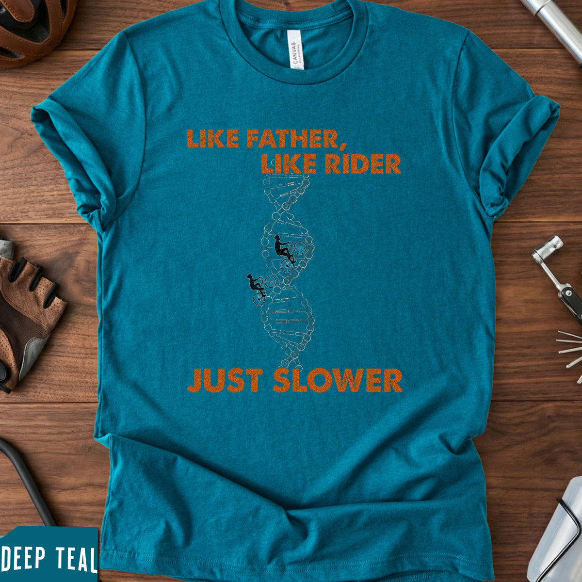 Father and Son Cycling T-Shirt – Like Father, Like Rider