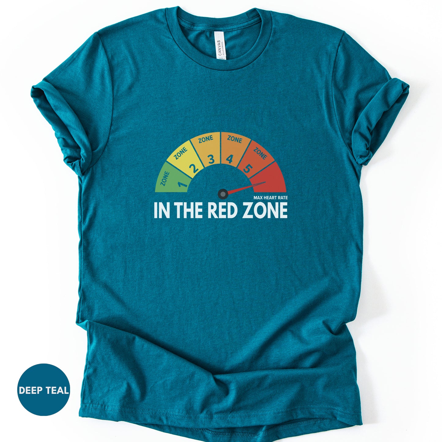 "In The Red Zone" T-Shirt | Funny Heart Rate Zone Cycling Tee