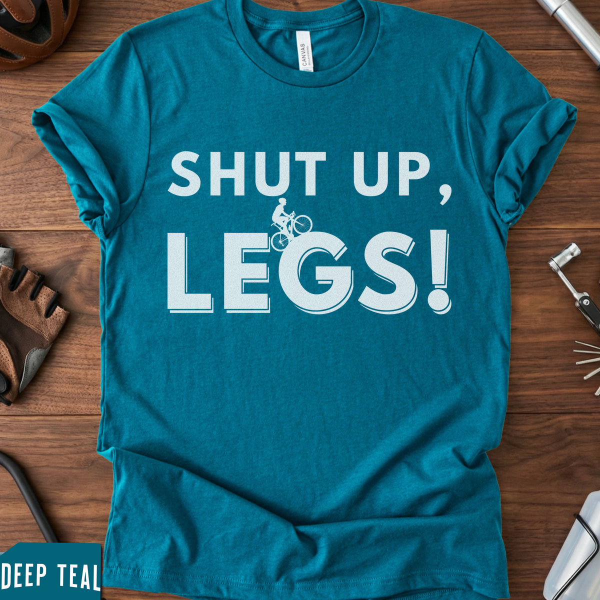 Jens Voigt Quote Shirt | "Shut Up Legs" Cycling Mantra Tee