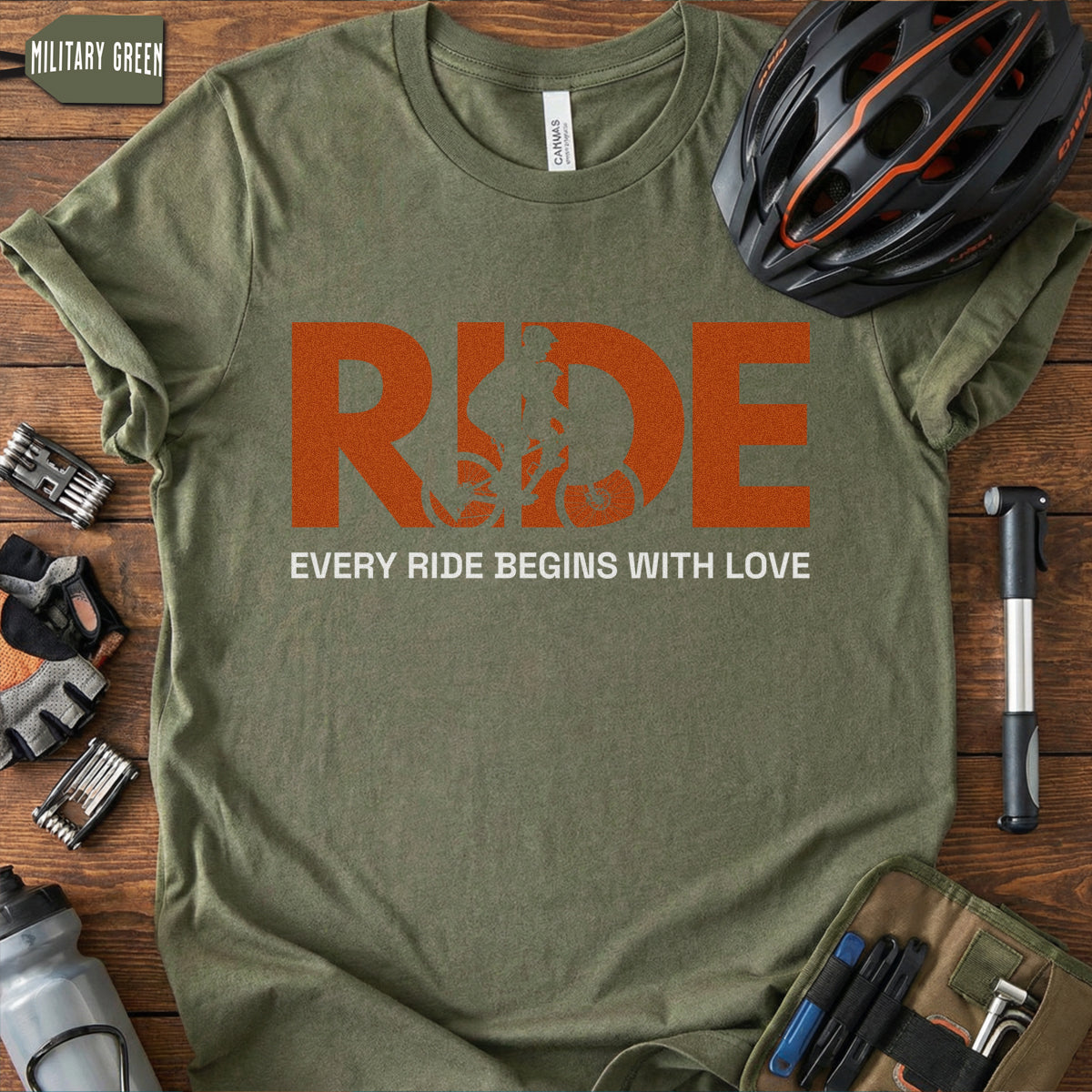Mom & Kid Cycling T-Shirt – RIDE / Every Ride Begins With Love