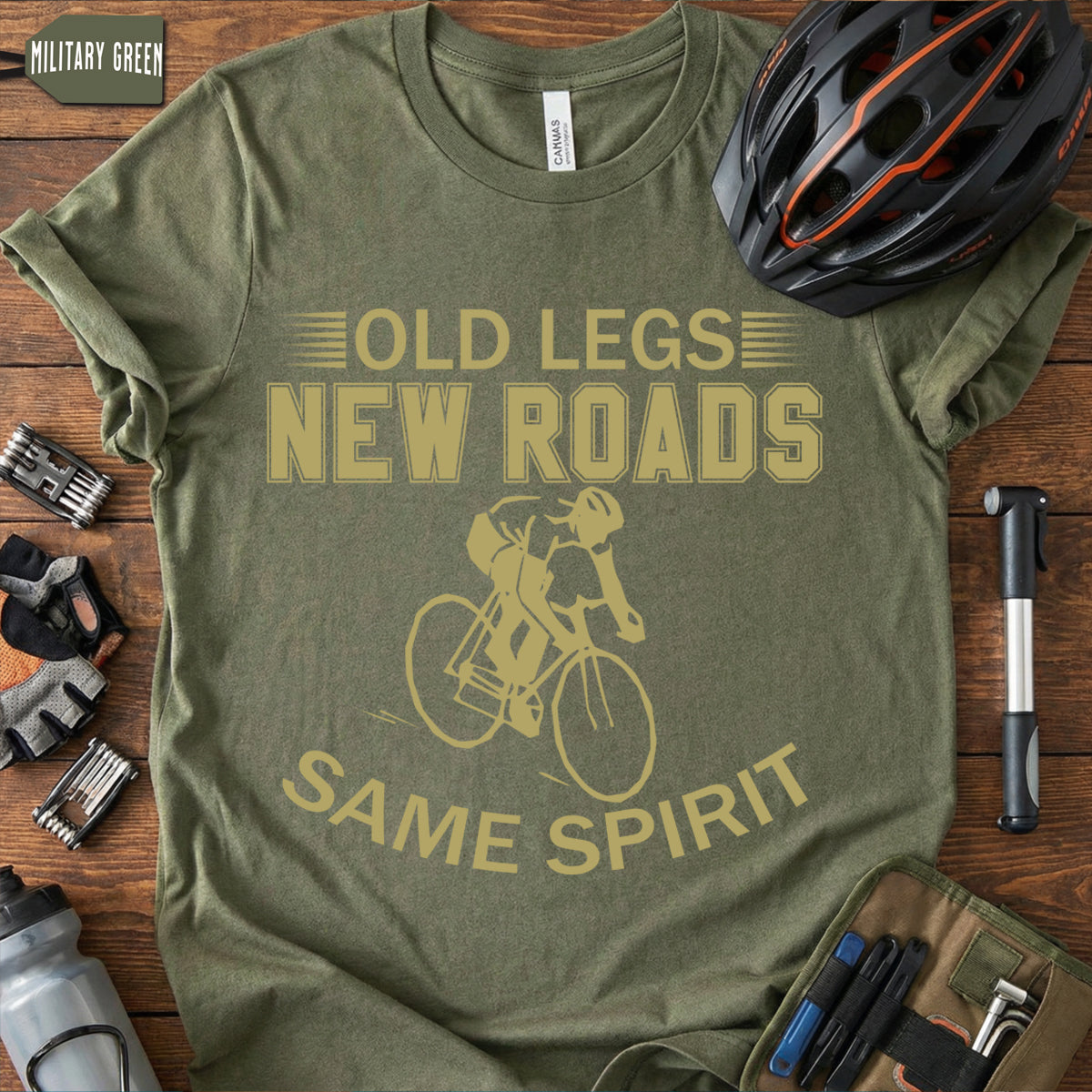 Old Man Strength T-Shirt | Funny Veteran Cyclist Gift