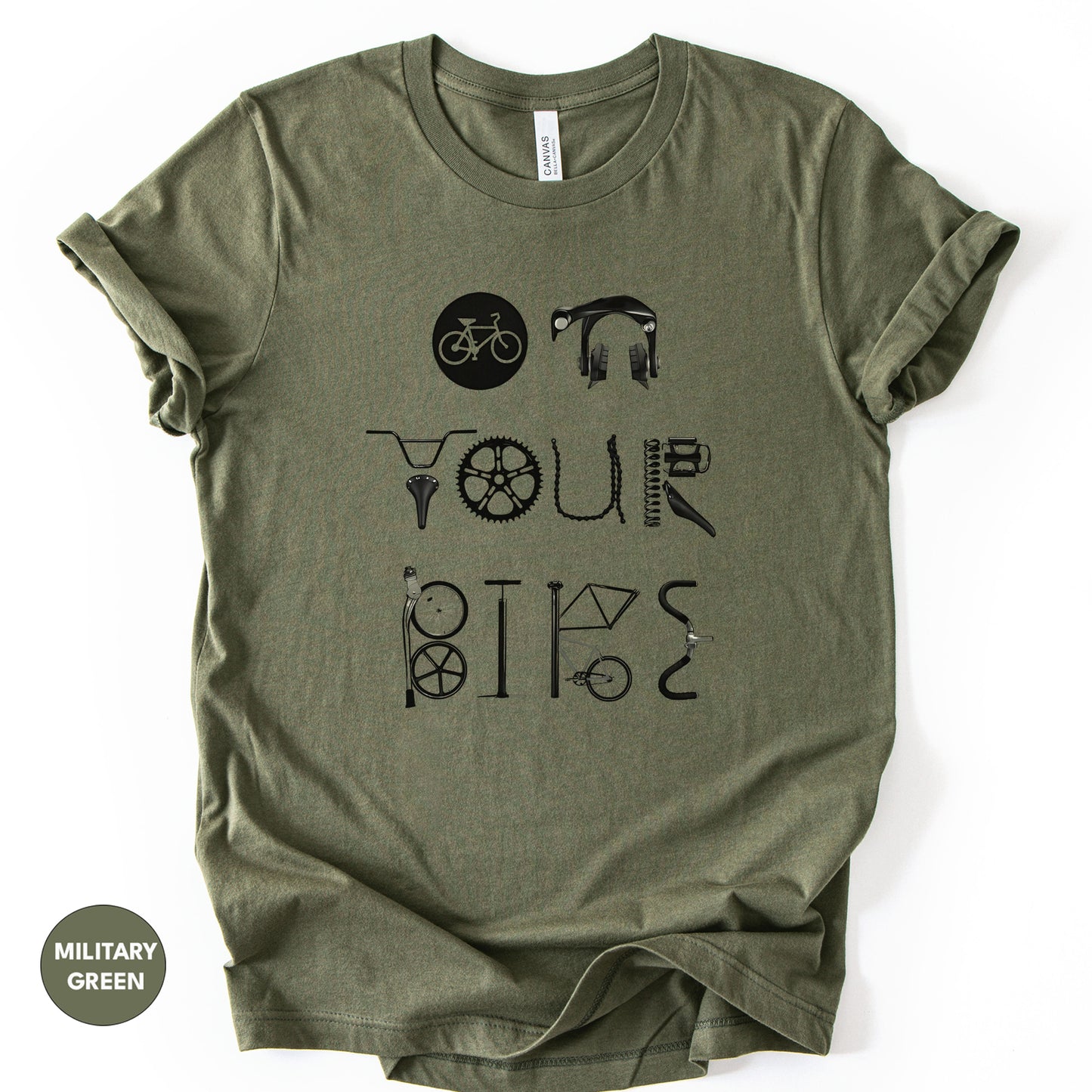 Minimalist Cycling T-Shirt – Get On Your Bike and Ride