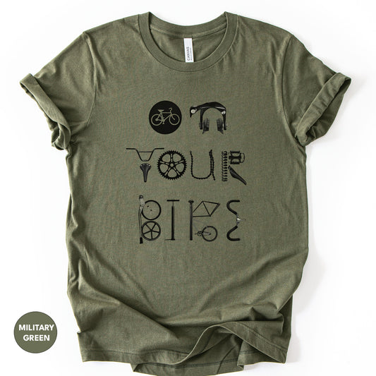 Minimalist Cycling T-Shirt – Get On Your Bike and Ride