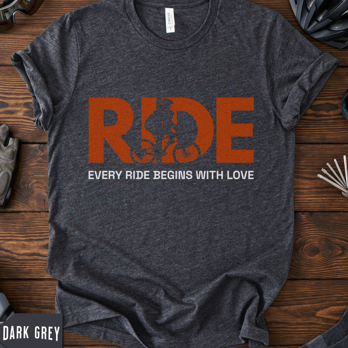 Mom & Kid Cycling T-Shirt – RIDE / Every Ride Begins With Love