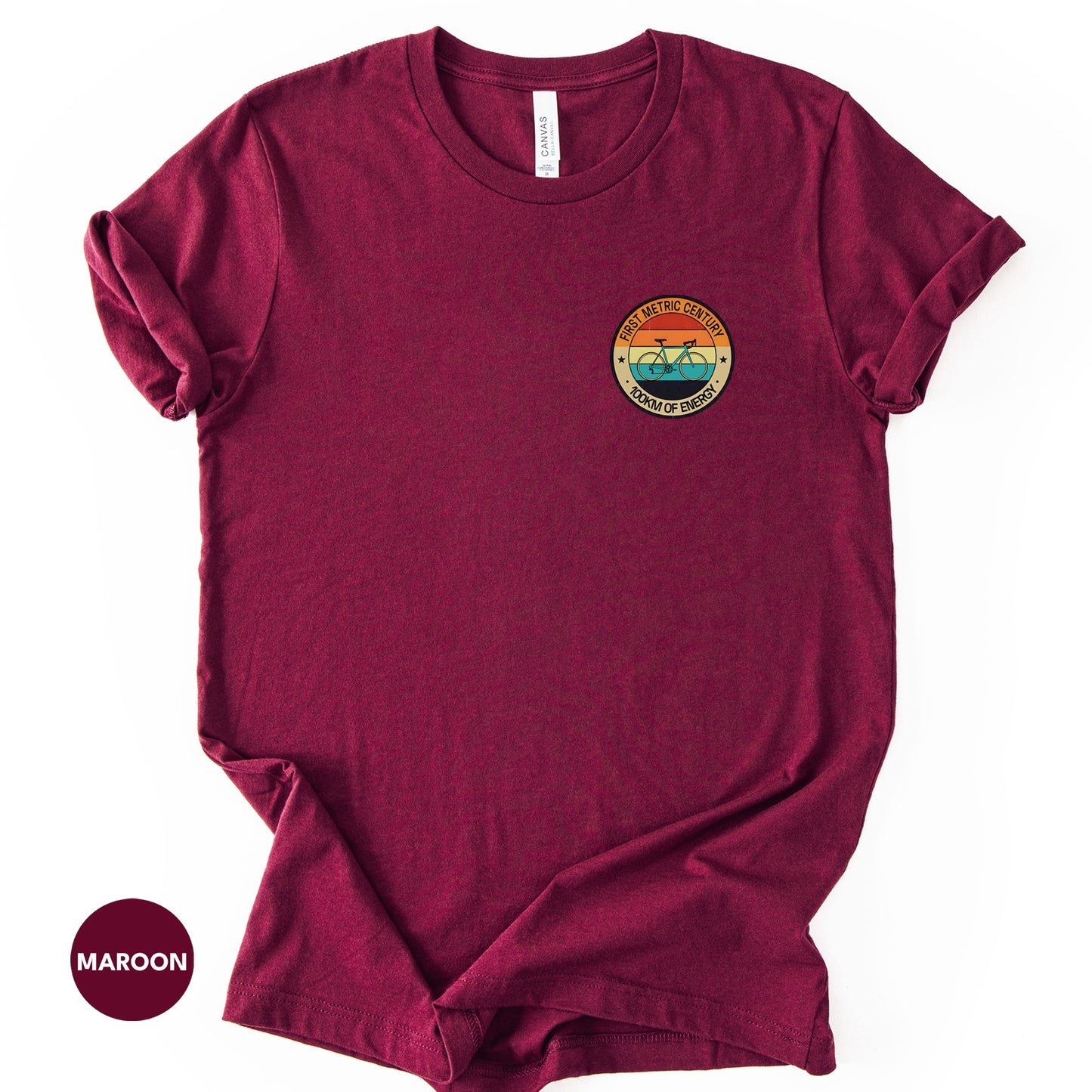 First Metric Century T-Shirt | 100km Cycling Achievement Gift