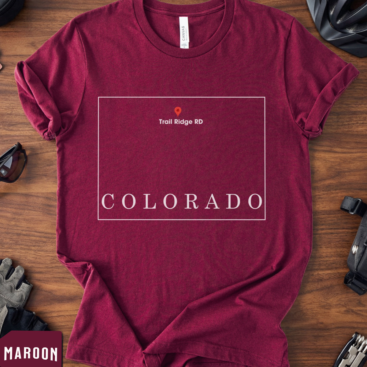 Colorado Cycling T-Shirt – Trail Ridge Road Ride.