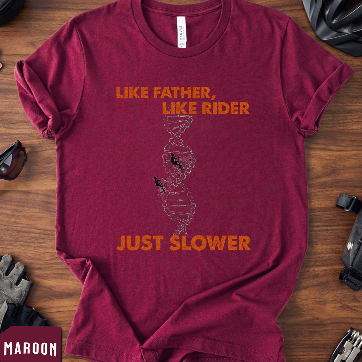 Father and Son Cycling T-Shirt – Like Father, Like Rider