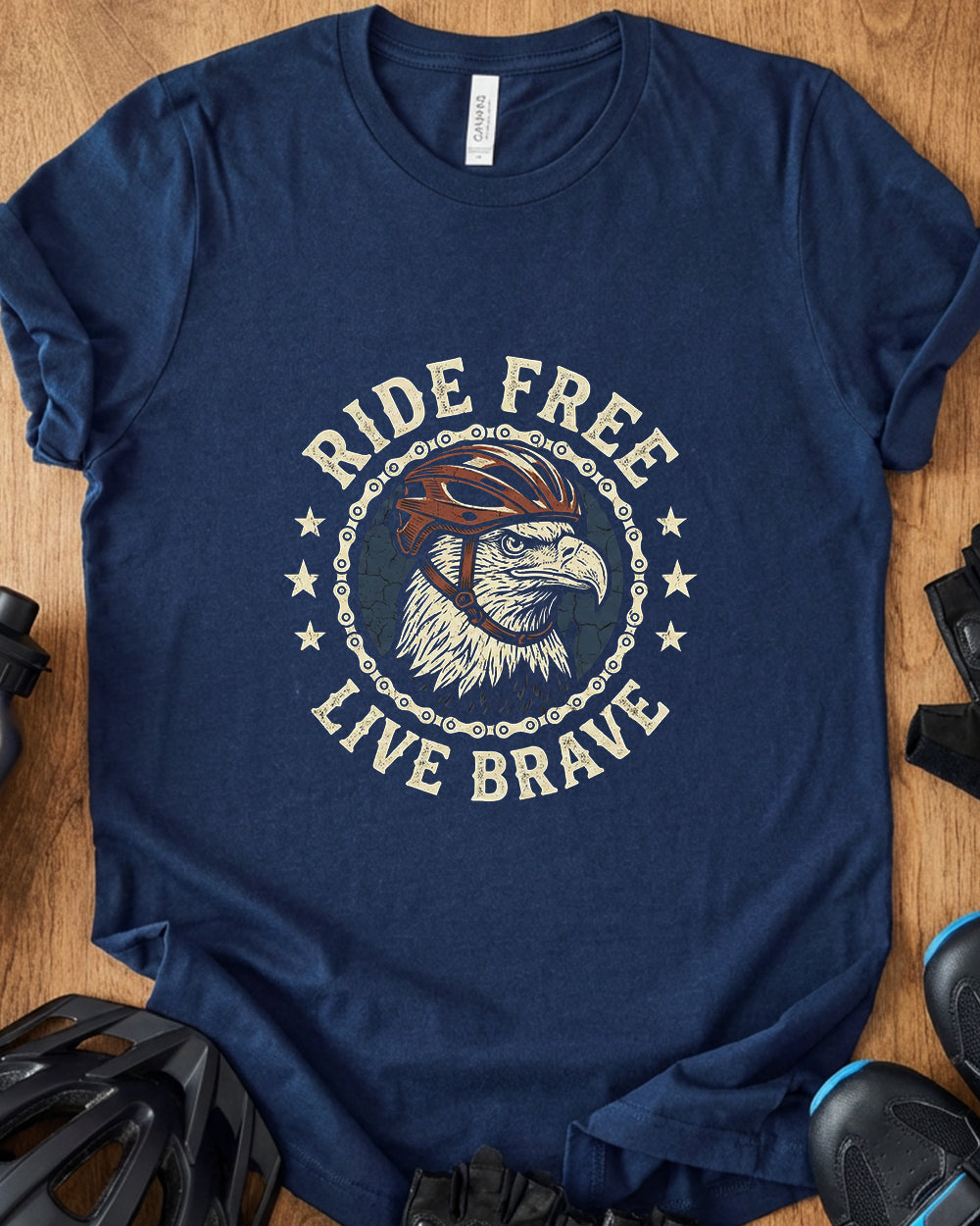 "Ride Free Live Brave"T-Shirt