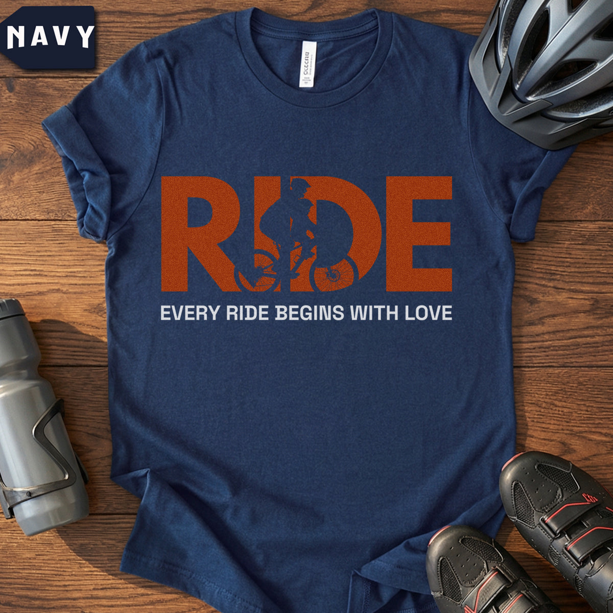 Mom & Kid Cycling T-Shirt – RIDE / Every Ride Begins With Love