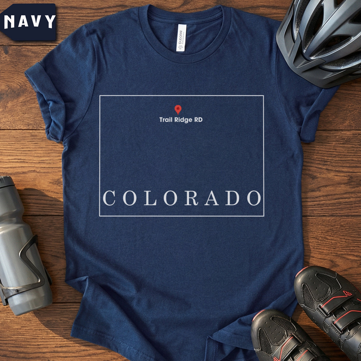 Colorado Cycling T-Shirt – Trail Ridge Road Ride.