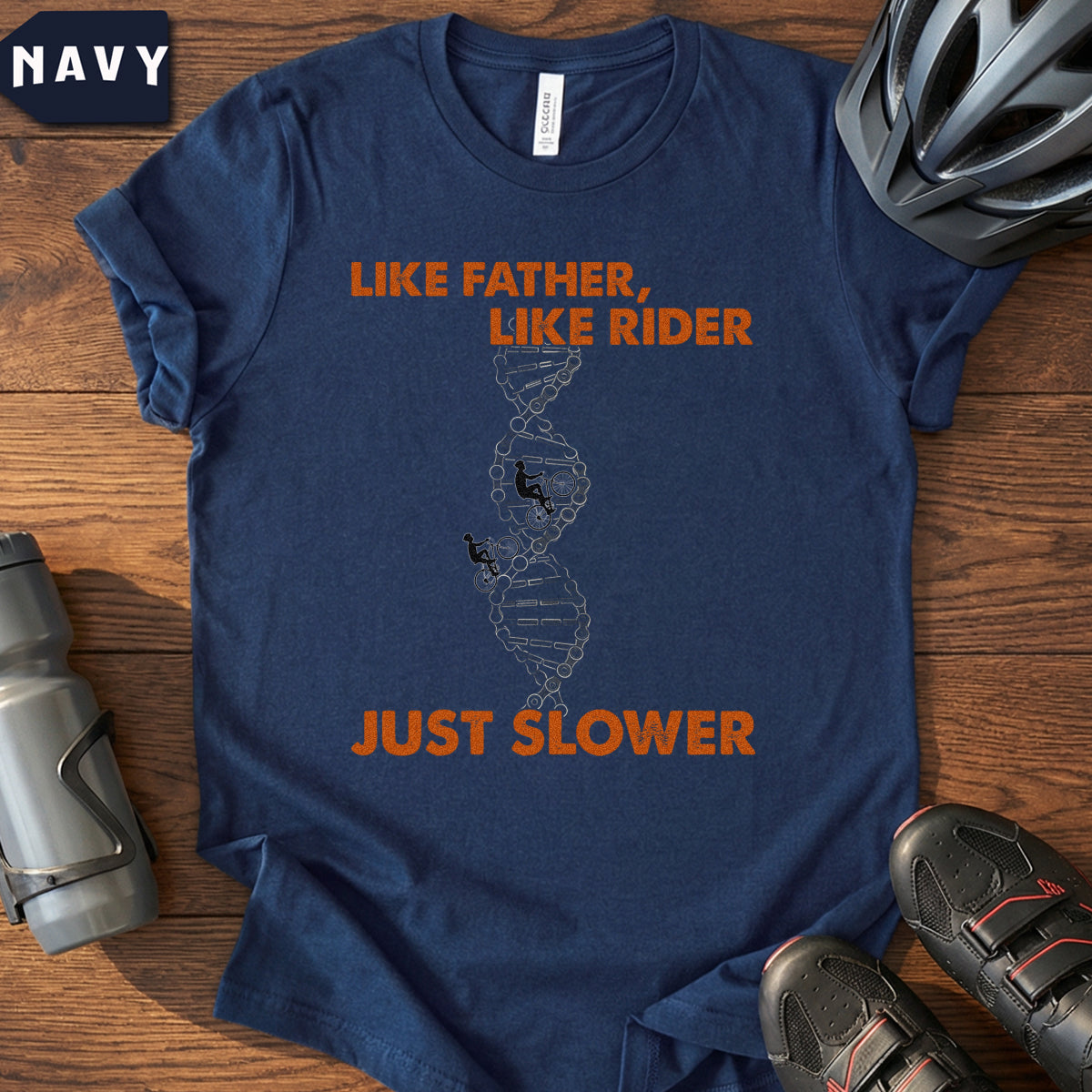 Father and Son Cycling T-Shirt – Like Father, Like Rider