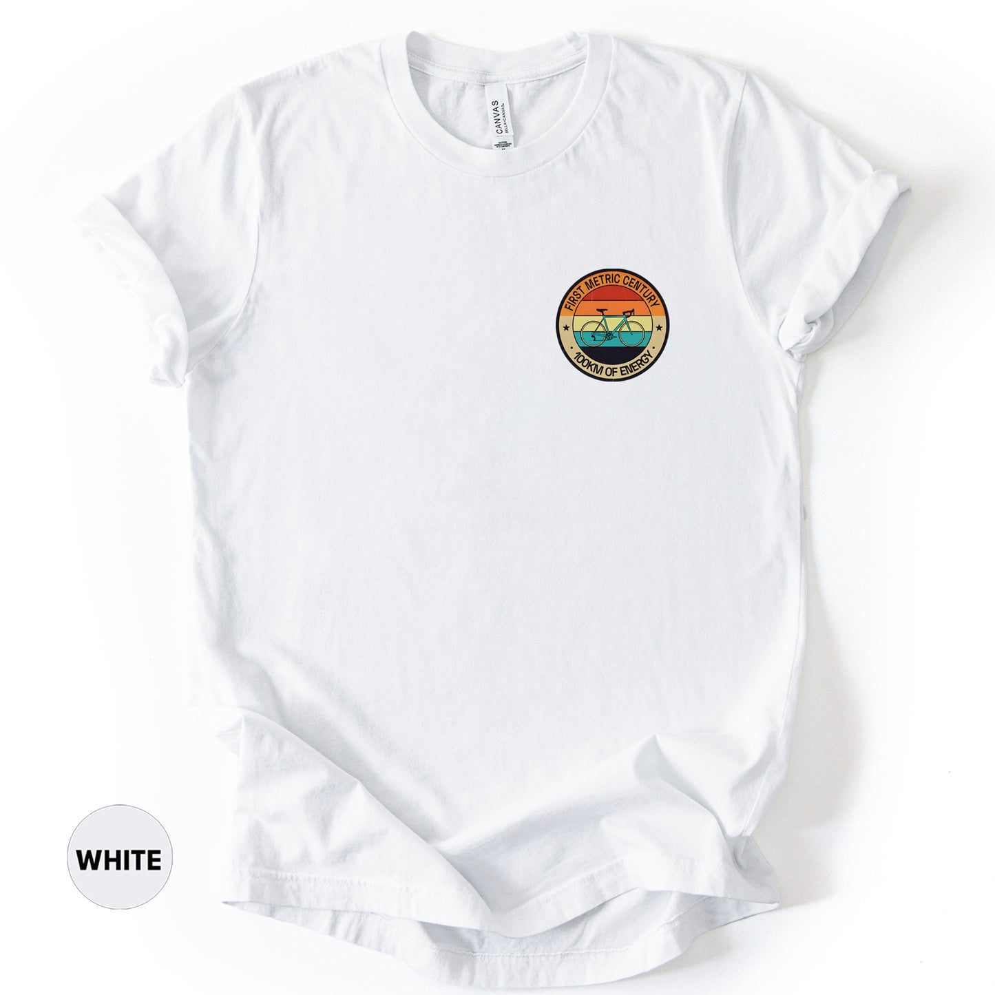 First Metric Century T-Shirt | 100km Cycling Achievement Gift